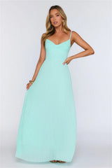 Styled For Anywhere Pleated Maxi Dress Mint