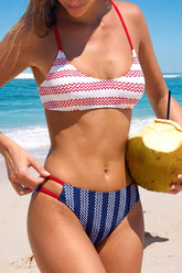 Static Chevron Bikini Set