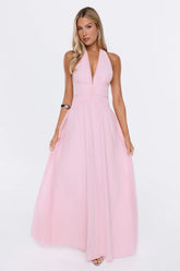 Just For Her Halter Maxi Dress Blush