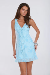 Pretty In My Energy Mini Dress Blue