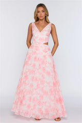 Wrapped In Pretty Maxi Dress Pink