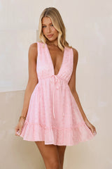 Make It Sparkle Mini Dress Pink