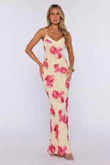 Bloom Dazzle Maxi Dress Yellow