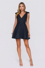 Ethereal Night Mini Dress Black