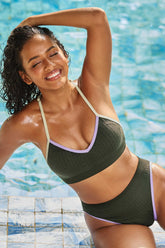 Locked In Green Bikini Set