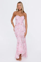 Style Stories Strapless Maxi Dress Pink