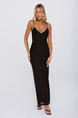 Everyone Loves Mesh Maxi Dress Black