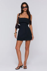 Stolen Kiss Strapless Mini Dress Black