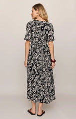 Lacey Floral Midi Dress