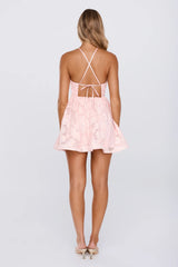 Soft Charm Mesh Mini Dress Pink