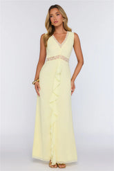 Emotional Elegance Maxi Dress Yellow