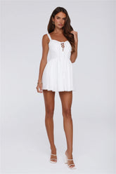 Morning Whispers Mini Dress White