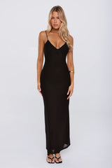 Everyone Loves Mesh Maxi Dress Black
