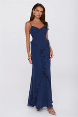 Balmy Nights Club Maxi Dress Navy
