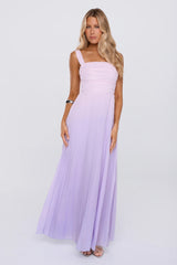 Laidback Luxe Pleated Maxi Dress Lilac