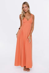 Worth The Wait Maxi Dress Coral