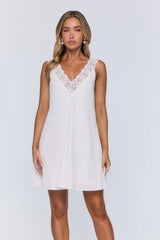 Sea Mist Mini Dress White