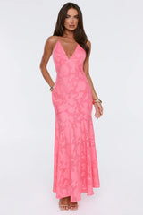 No Early Nights Maxi Dress Coral