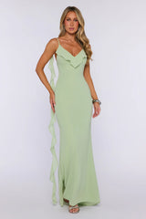 Pop Of Drama Maxi Dress Sage