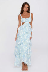 Sweet Steps Maxi Dress Blue