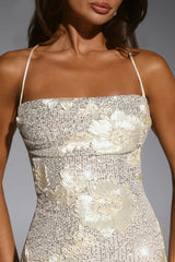 Glow Stars Sequin Mini Dress Cream