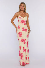 Bloom Dazzle Maxi Dress Yellow