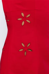 Flirt Factor High Mini Dress Red