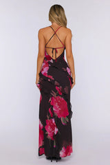 Kissed By Sun Maxi Dress Jardin Floral Print