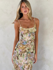 ELYSIUM MAXI DRESS - ANIMAL SWIRL