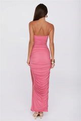 Still Fabulous Mesh Maxi Dress Pink