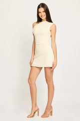 White Off Shoulder Dress Mini