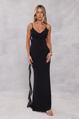 Pop Of Drama Maxi Dress Black