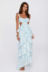 Sweet Steps Maxi Dress Blue
