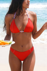 Neon Rush Red Bikini Set