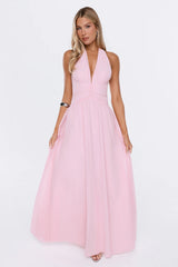 Just For Her Halter Maxi Dress Blush