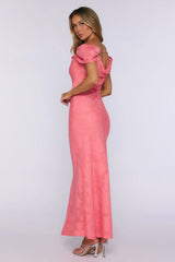 Effortlessly Her Moment Maxi Dress Coral