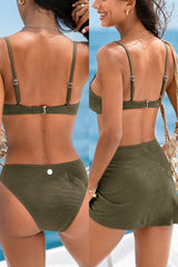 Tiger Lilly Green 3-Piece Bikini Set