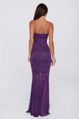 After Dusk Dressing Lace Maxi Dress Purple