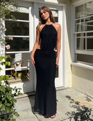 EVANNA MAXI DRESS - BLACK