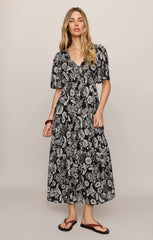 Lacey Floral Midi Dress