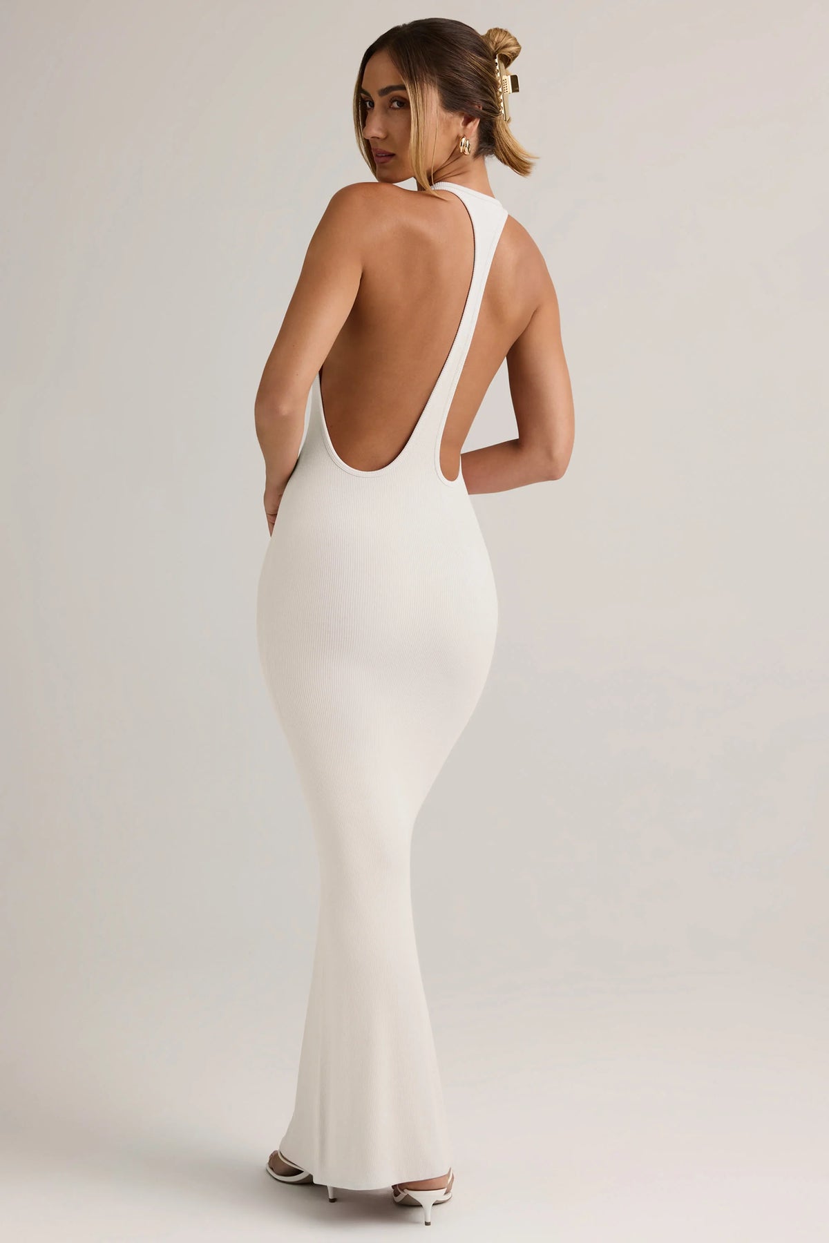Modal Racerback Maxi Dress in Coconut