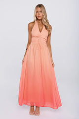 Always Invited Halter Maxi Dress Orange