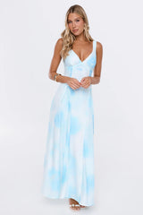 Worthy Of Love Maxi Dress Blue