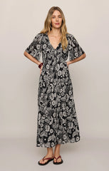 Lacey Floral Midi Dress
