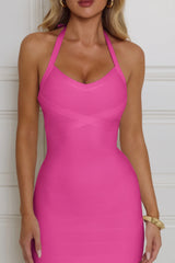 Power Diva Bandage Mini Dress Pink