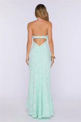 Delicate Days Strapless Maxi Dress Mint