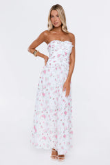 Future You Strapless Maxi Dress White