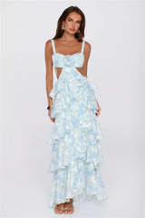 Sweet Steps Maxi Dress Blue