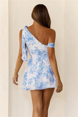 Zen Garden Mini Dress Blue