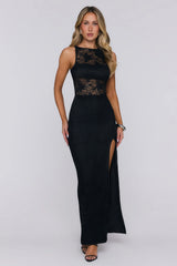 High Style Only Lace Maxi Dress Black